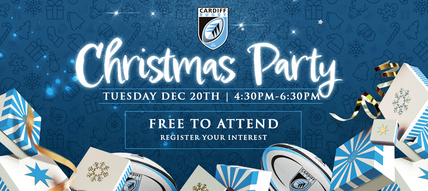 Cardiff Rugby Christmas Party | Tuesday, December 20 | 4.30-6.30